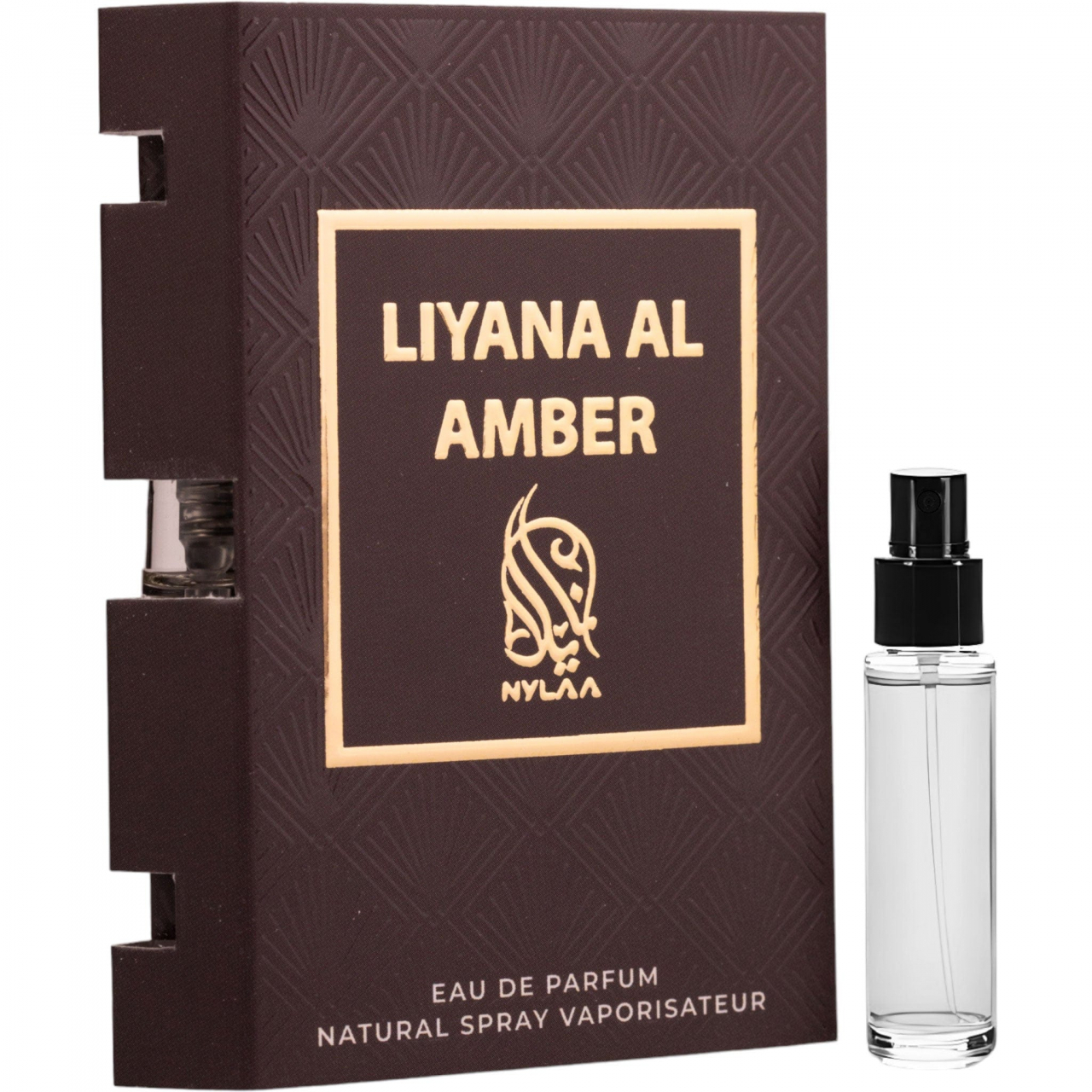 Mostra 2 ml - Apa de parfum Liyana al Amber, Nylaa, Barbati