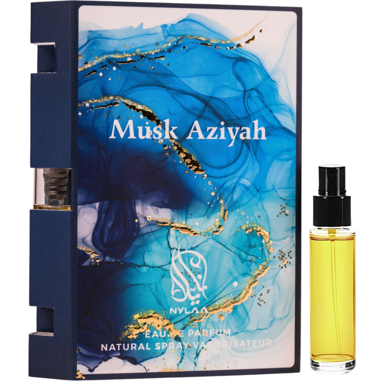 Mostra 2 ml - Apa de parfum Musk Aziyah, Nylaa, Femei