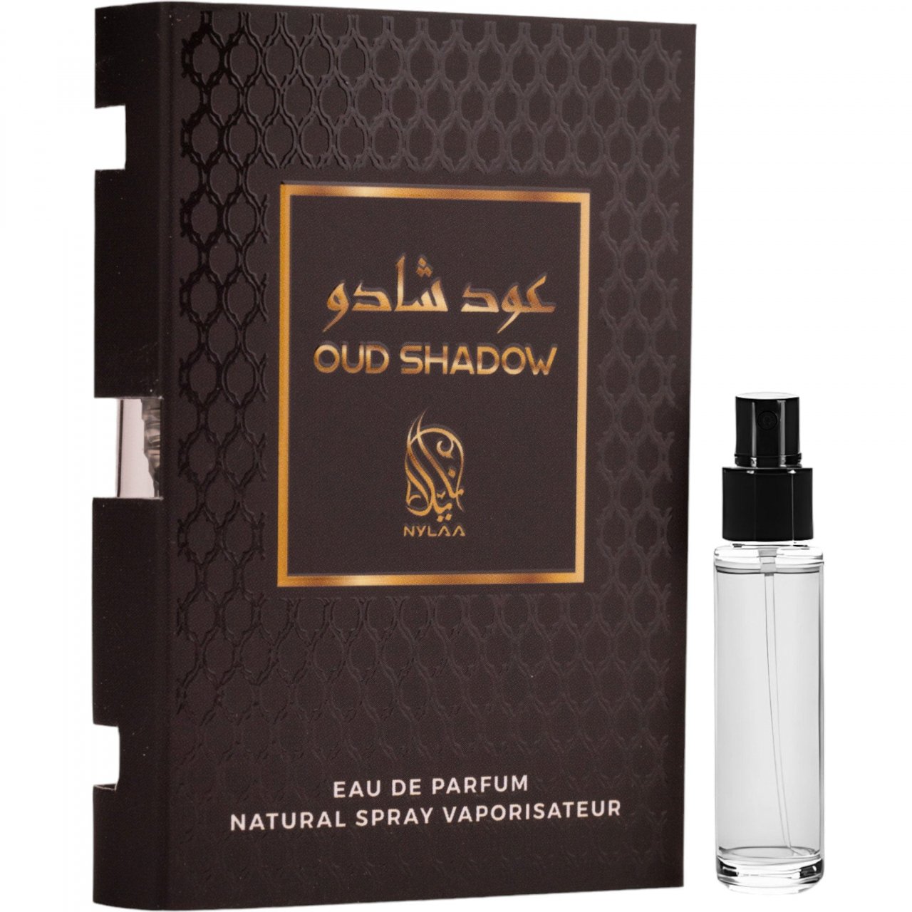 Mostra 2 ml - Apa de parfum Oud Shadow, Nylaa, Barbati