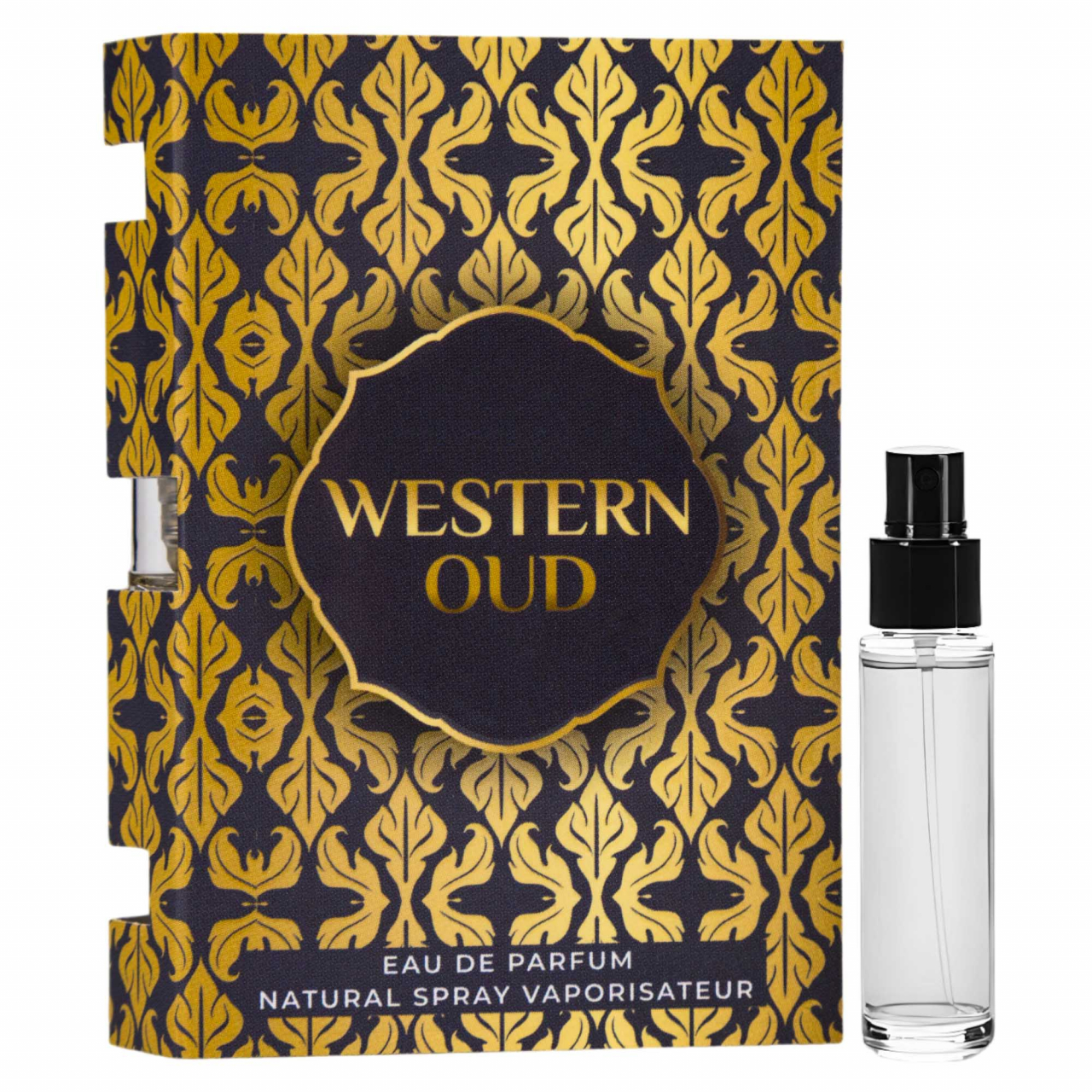 Mostra 2 ml - Apa de parfum Western Oud, Nylaa, Barbati