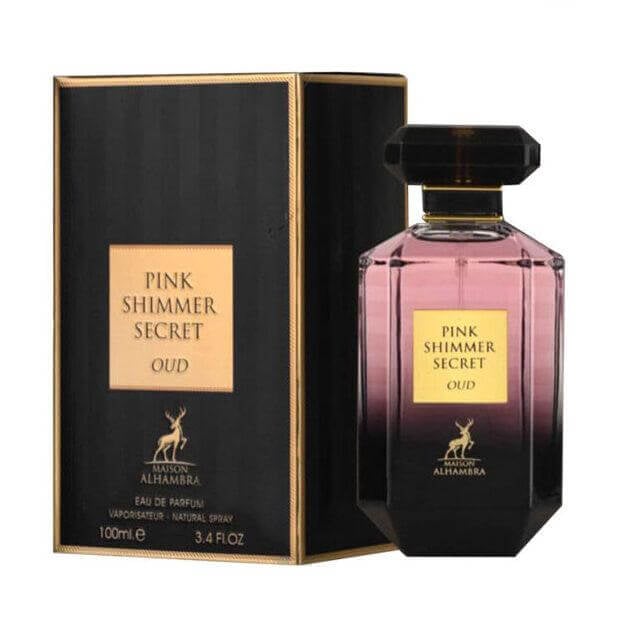 Apa de parfum Pink Shimmer Secret Oud, Maison Alhambra, Femei - 100 ml