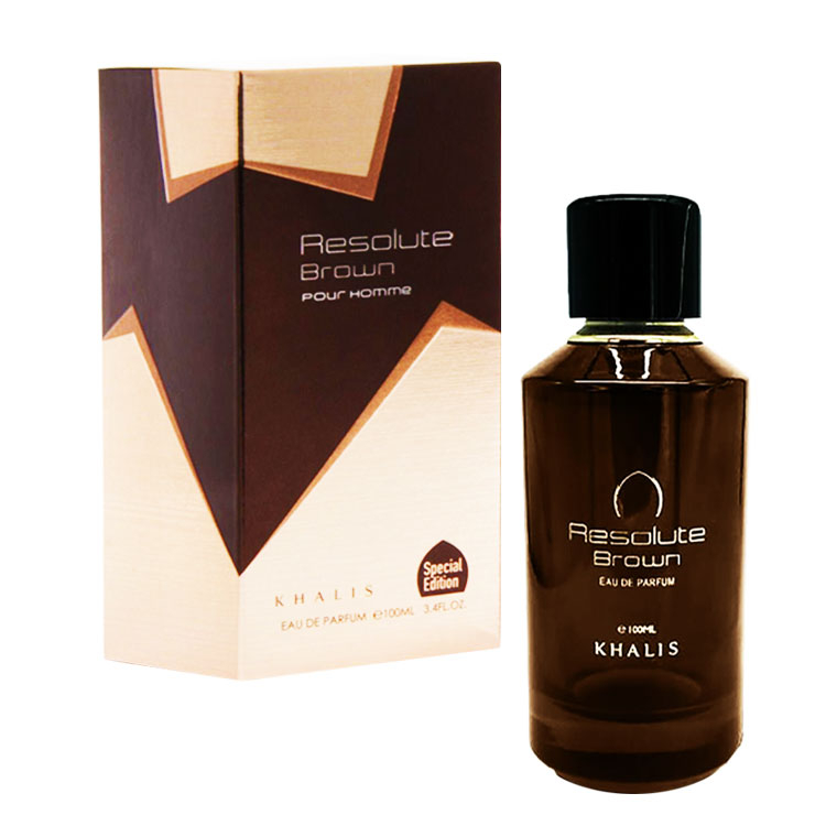 Apa de parfum Resolute Brown, Khalis, Barbati - 100 ml