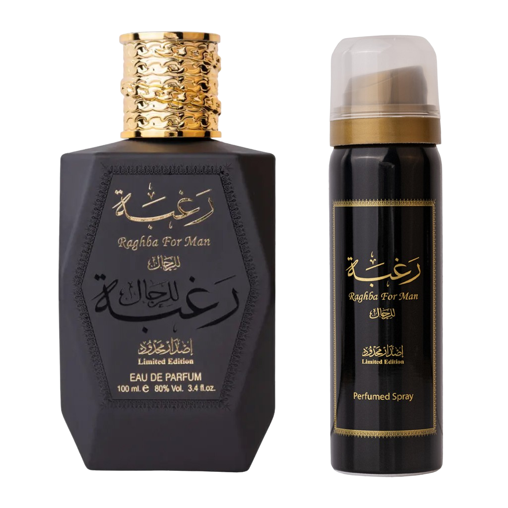 Set Raghba For Man, Lattafa, Barbati, Apa de Parfum - 100ml + Deo - 50ml - inspirat din Creed Green Irish Tweed