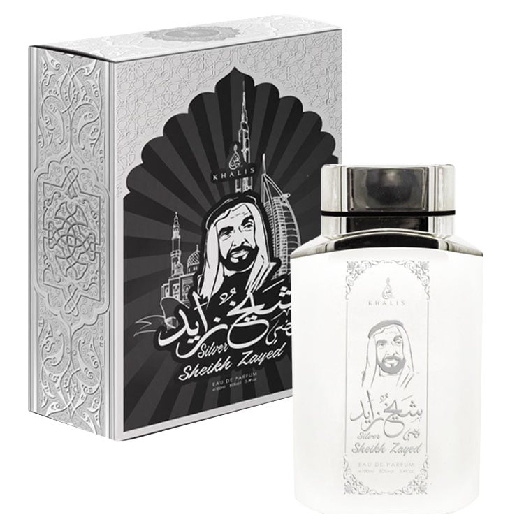 Apa de parfum Sheikh Zayed Silver, Khalis, Unisex - 100 ml