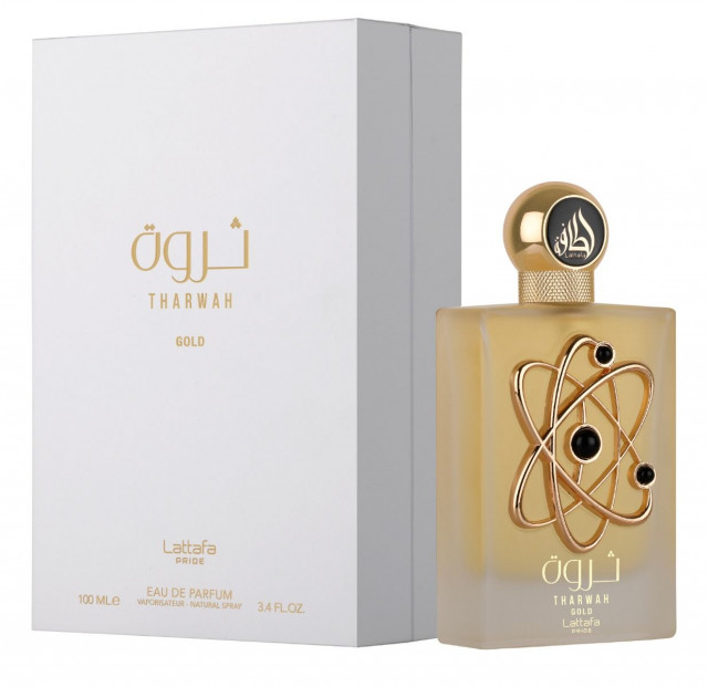 Apa de parfum Tharwah Gold, Lattafa, Unisex - 100 ml - inspirat din Yves Saint Laurent - Libre