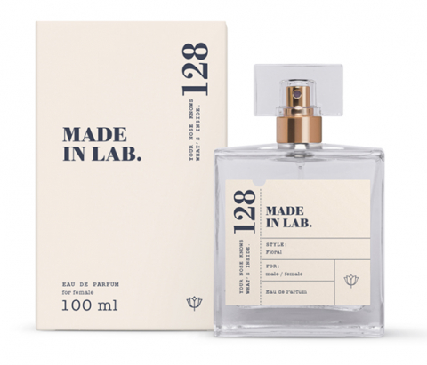 MADE IN LAB - Apa de parfum No.128, Made in Lab, Femei - 100 ml - Inspirat din Gucci Flora Gorgeous Gardenia (100 ml)