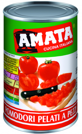 CONSERVE cu specific italian - Amata rosii decojite cuburi 400g