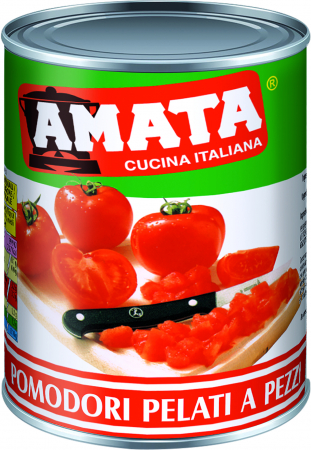 Produse HORECA - Amata rosii decojite cuburi 4100g