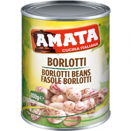 CONSERVE cu specific italian - Fasole Borlotti Amata 800g