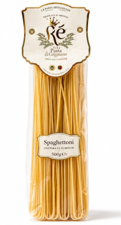 CONSERVE cu specific italian - IL RE Spaghetti - Pasta trafilata al bronzo  500g