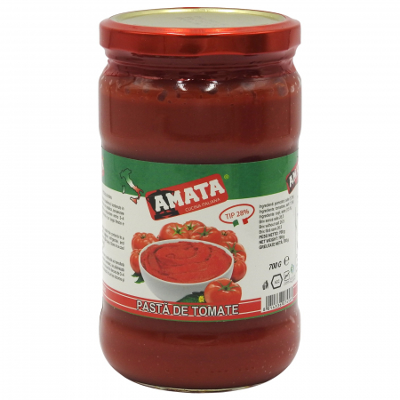 CONSERVE cu specific italian - Pasta de tomate Amata borcan 700g