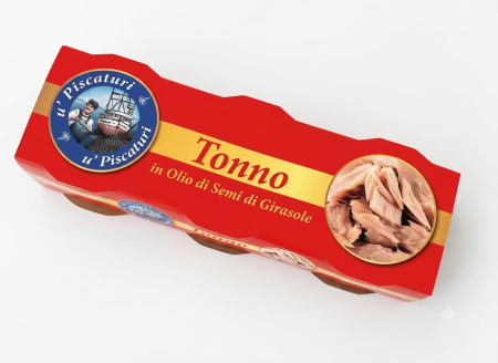 BACANIE - Ton in ulei de floarea soarelui 3*80g