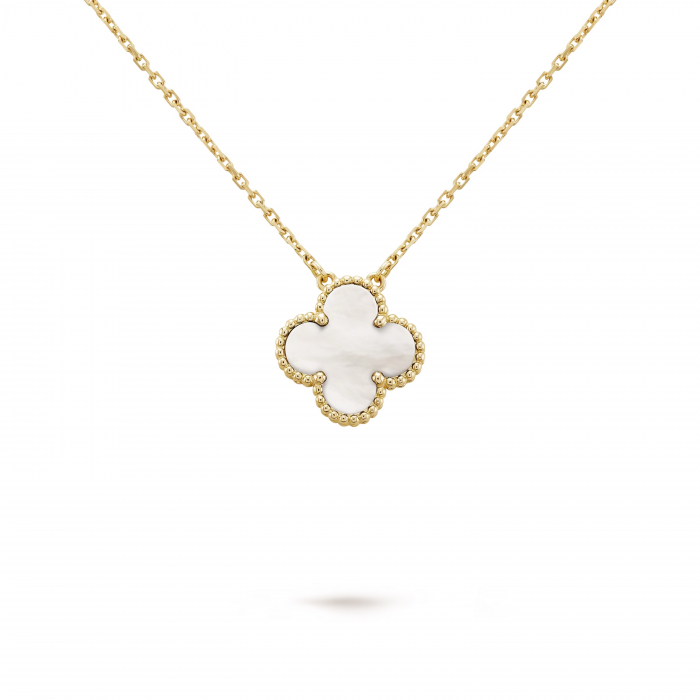Set Coliere Floare Gold & Sidef White [4]