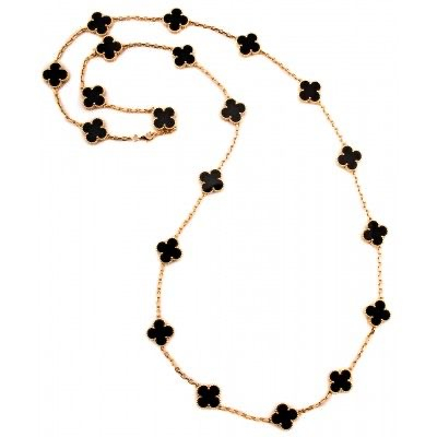 Colier Alhambra Cu 20 Motive Florale Negre [3]