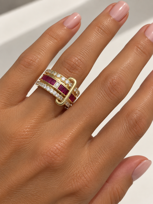 Set 4 Inele Baby Purple Monaco [2]
