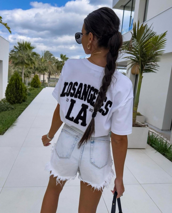 Tricou L.A. Print Negru [2]