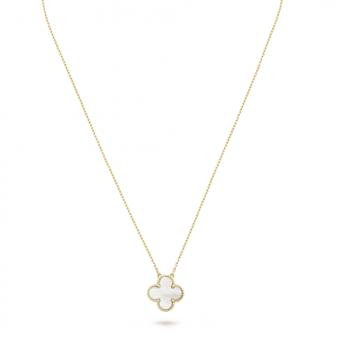 Set Coliere Floare Gold & Sidef White [5]