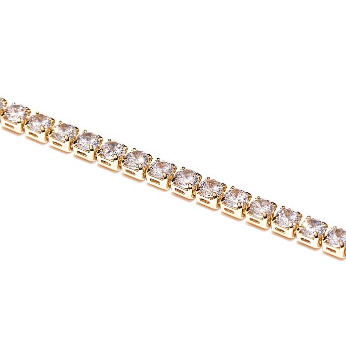 Brățară Aurie Tennis Cu Cristale Zirconia [3]