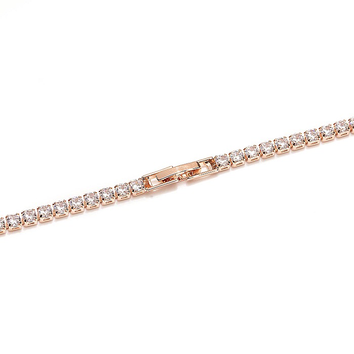 Brățară Auriu-Rose Tennis Cu Cristale Zirconia [4]