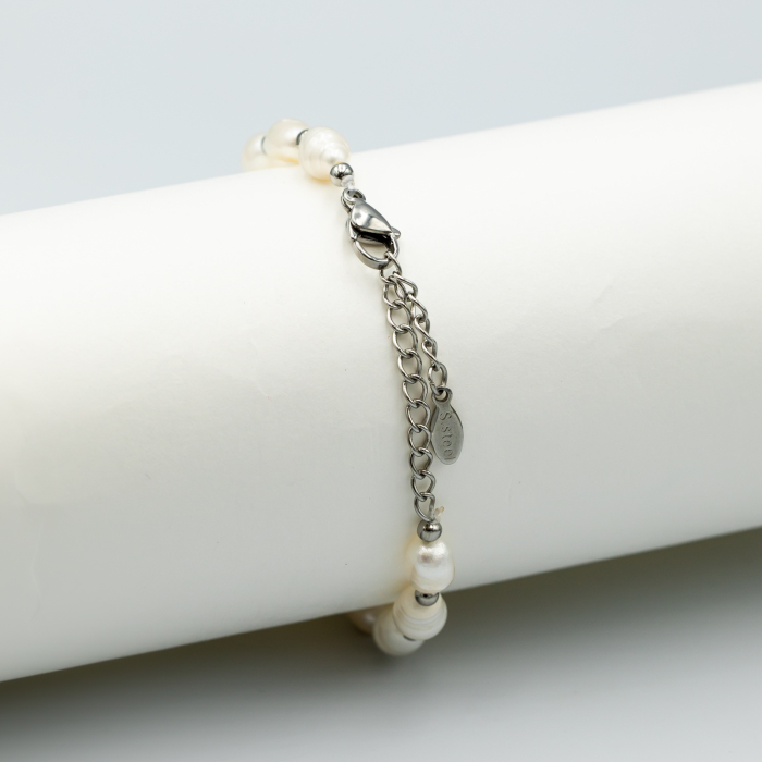 Brățară Cu Perle Și Pandantiv Negru Alhambra [2]