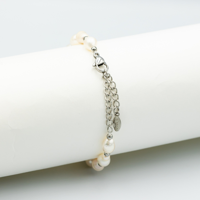 Brățară Cu Perle Naturale Și Pandantiv Roșu Alhambra [2]