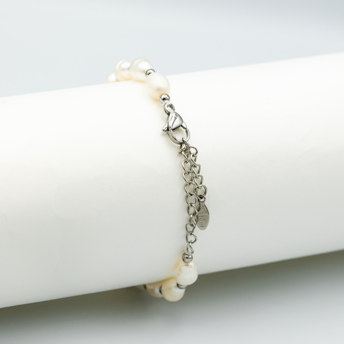 Brățară Cu Perle Naturale Și Pandantiv Verde Alhambra [3]