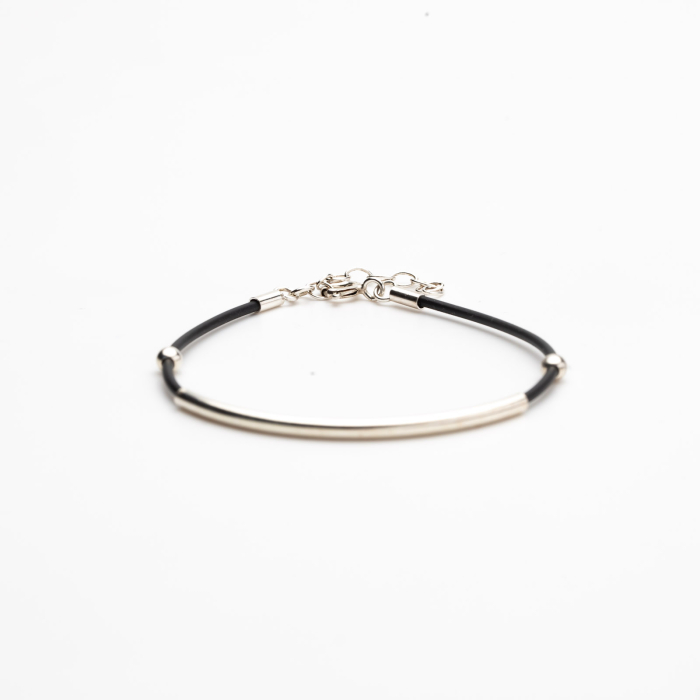 Brățară Din Argint și Silicon Bianca [4]