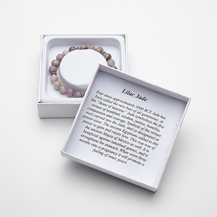 Brățară Handmade Din Pietre Semiprețioase Lilac Jade [3]