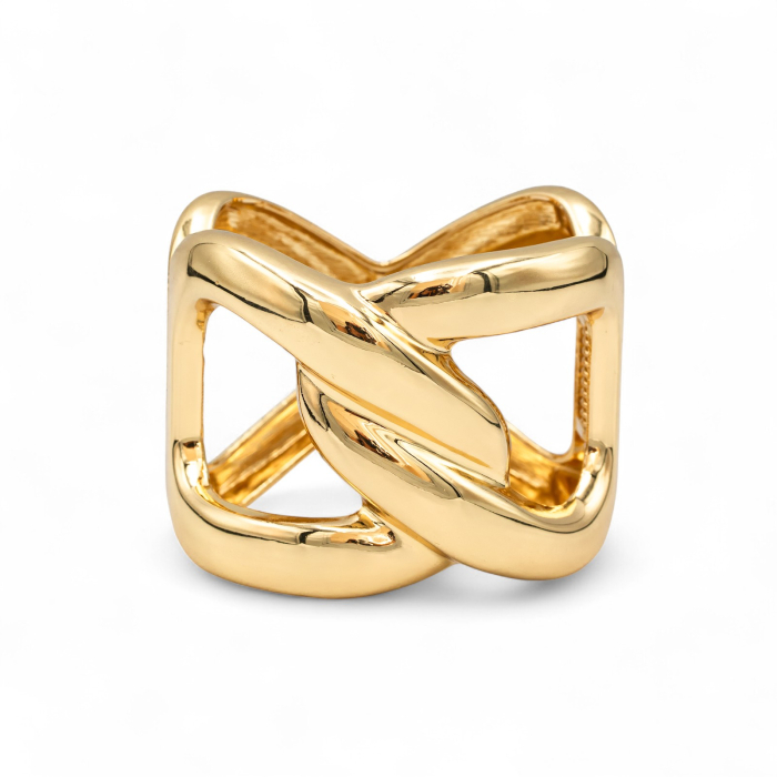 Brățară Masivă Fixă Placată Cu Aur Verona [1]