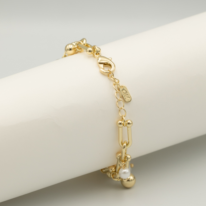 Brățară Tifany Gold Cu Perle [3]