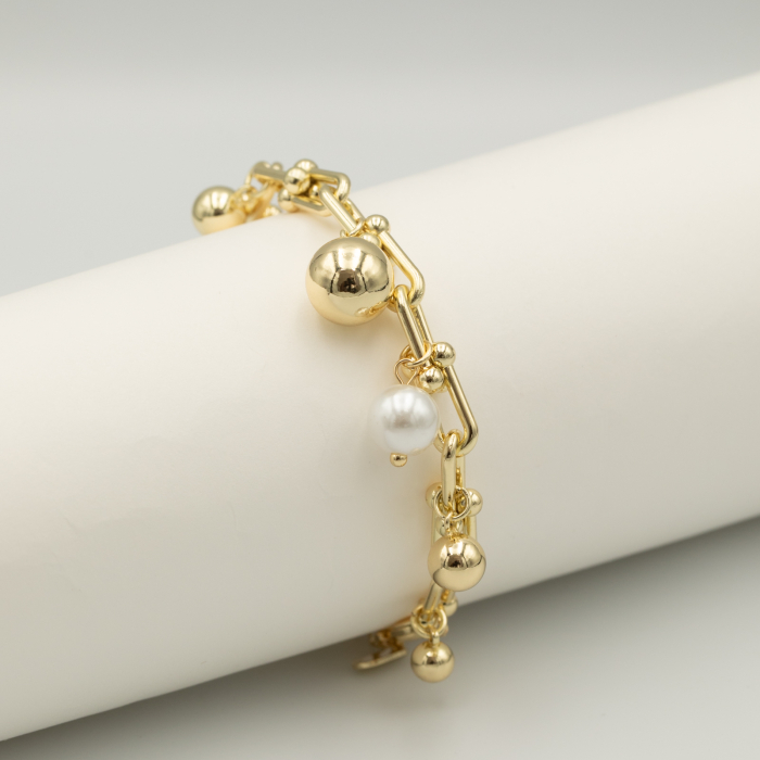 Brățară Tifany Gold Cu Perle [2]