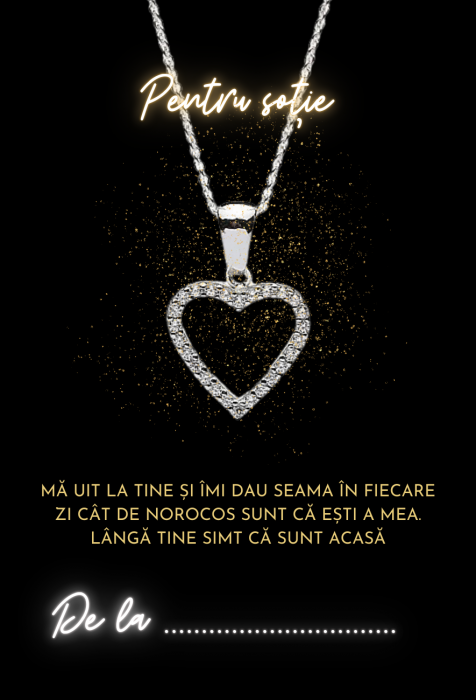 Cartonaș personalizat cu mesaj și fotografie – Emoție în cutia de bijuterii - Model negru [4]