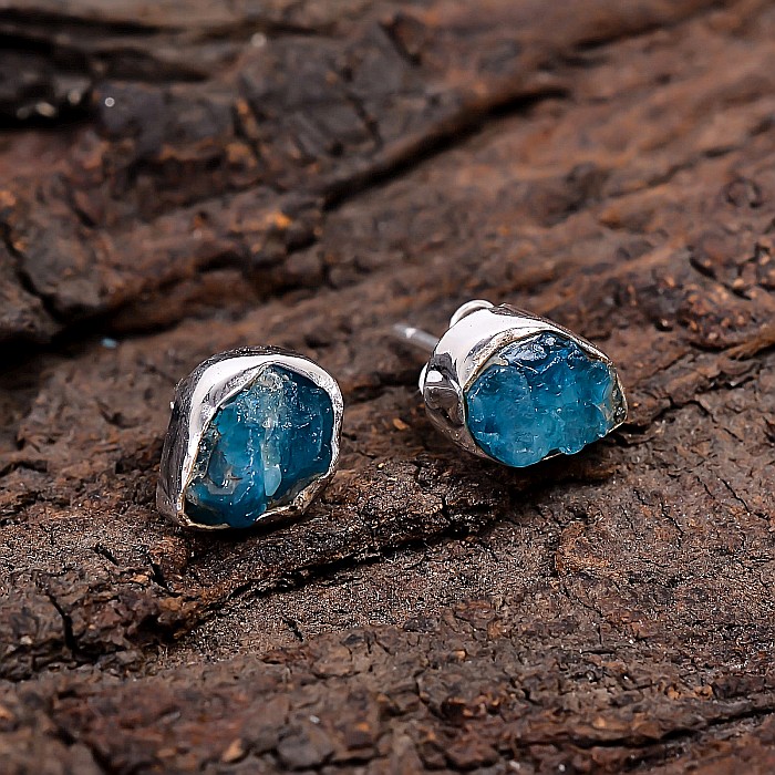 Cercei Argint Neon Apatite [3]