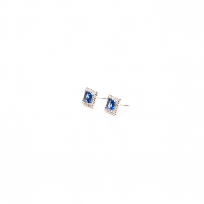 Cercei Argint Safir [2]