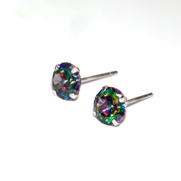 Cercei Din Argint Cu Piatră Tip Ametist Agnes [2]