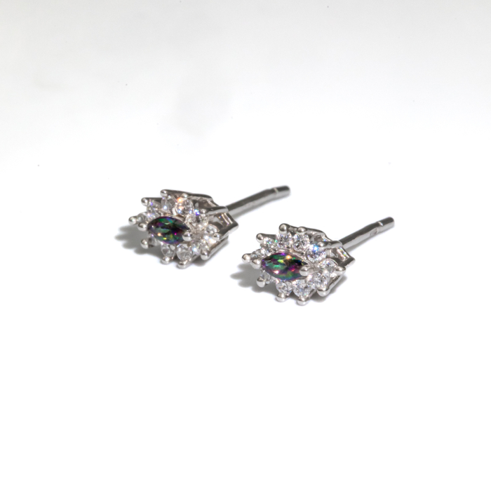 Cercei Din Argint Cu Piatră Mov Tip Ametist Suraya [2]