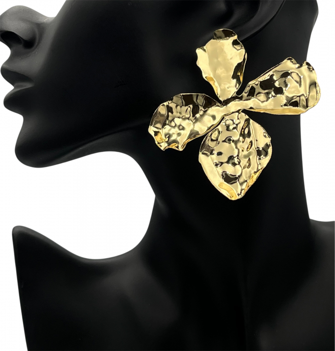 Cercei Statement Masivi Gold Luxury [2]