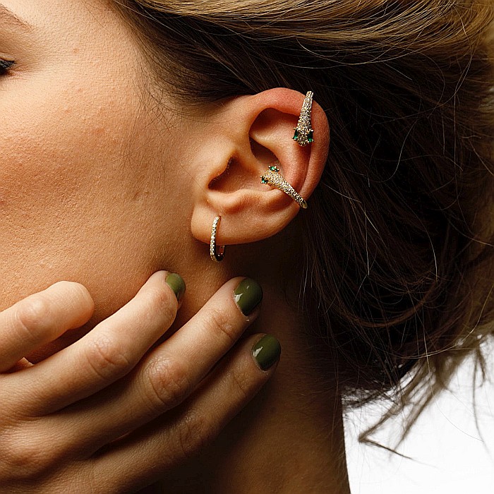 Cercel Ear Cuff Snake [2]