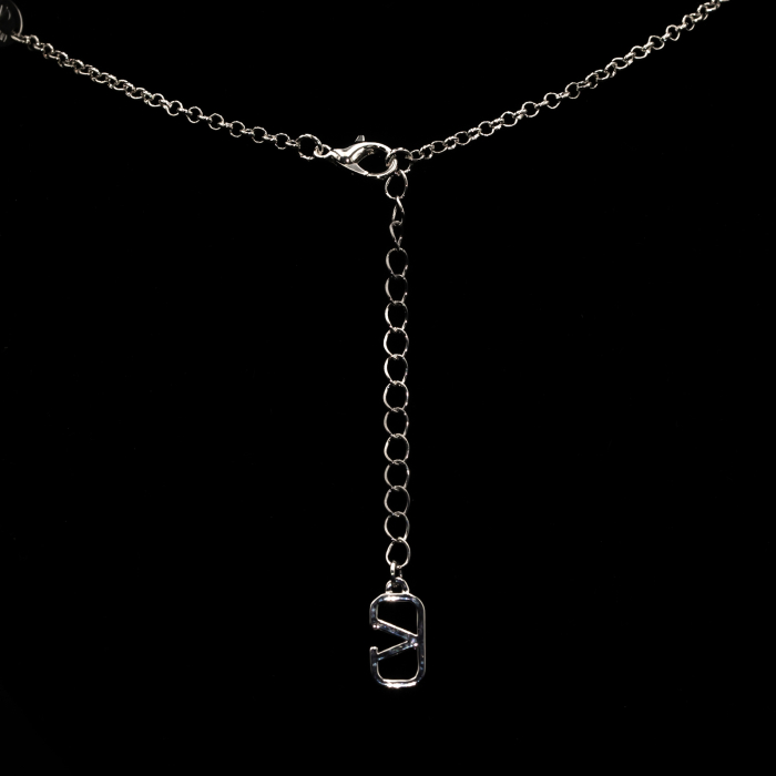 Colier Dublu Argintiu Valentina [4]