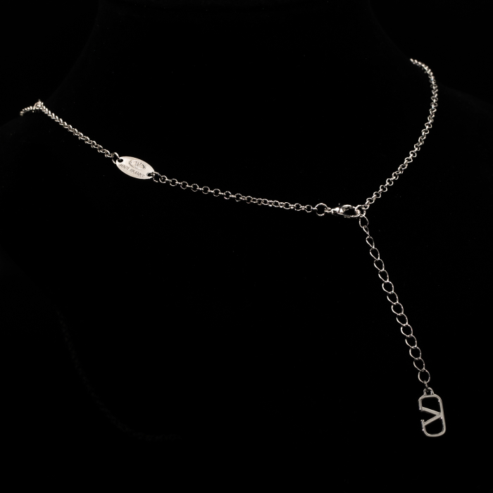 Colier Dublu Argintiu Valentina [2]