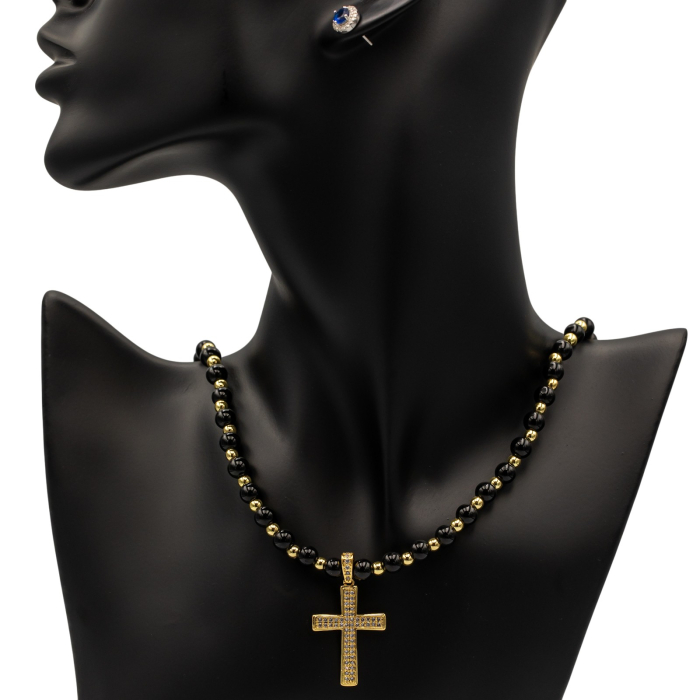 Colier Handmade Cu Pandantiv Cruce Faith [3]