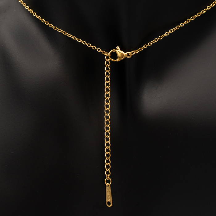 Colier Placat Cu Aur Galben Cu Pandantiv CUI [3]