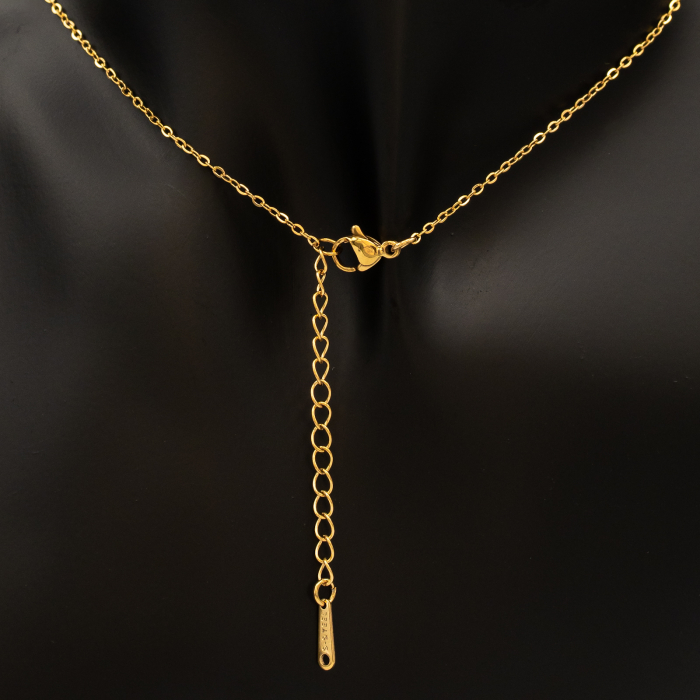 Colier Placat Cu Aur Galben Și Pandantiv Stea [3]