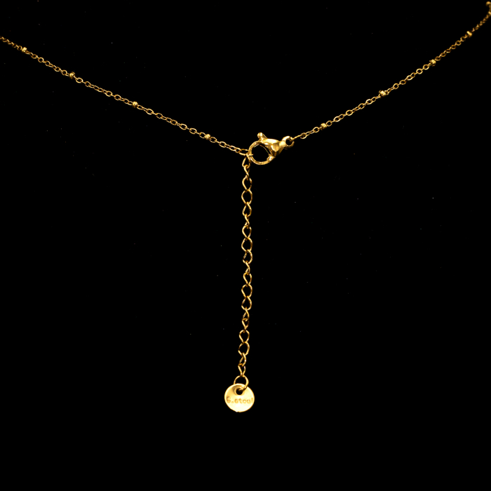 Colier Salbă Auriu Cu Pandantive Strălucitoare [2]