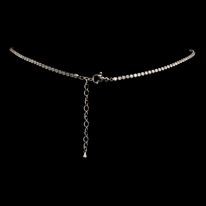 Colier Tennis Cu Pandantiv Cruce Cu Cristale [2]