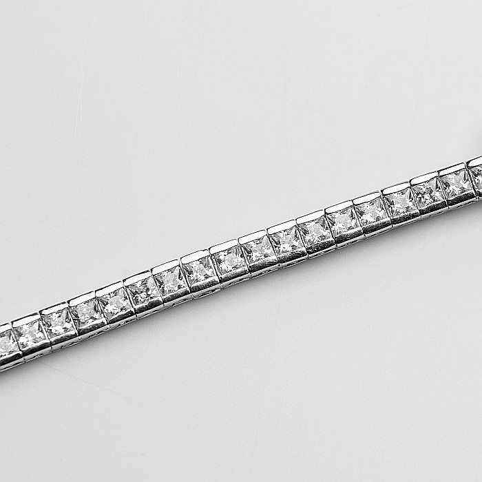 Colier Tennis Din Argint 925 Diamond Look [5]