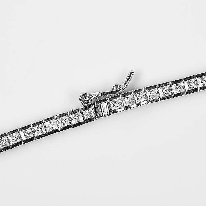 Colier Tennis Din Argint 925 Diamond Look [4]