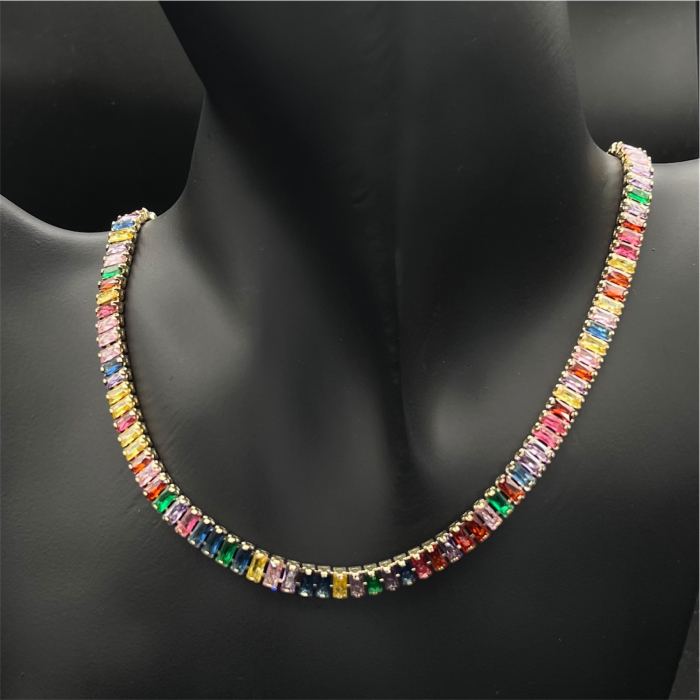 Colier Tennis Multicolor Rainbow [3]
