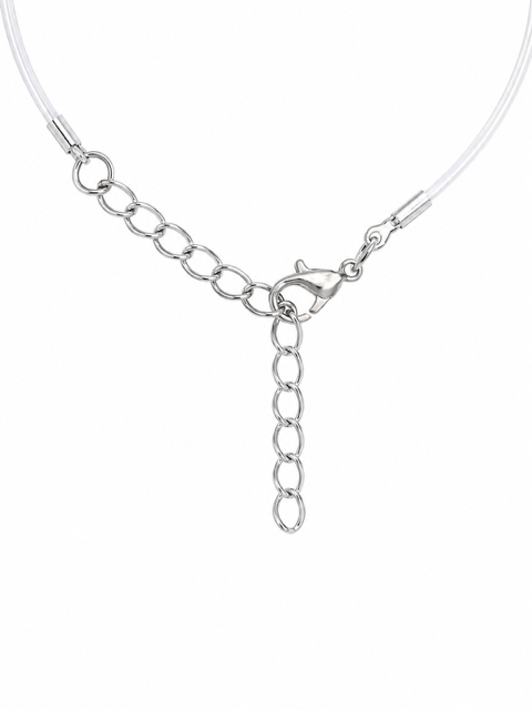 Colier Transparent Cu Pandantiv Alhambra Black&Silver [2]