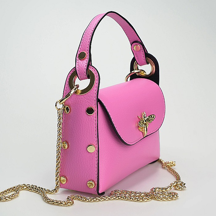 Geantă Piele Naturală Roz Barbie [2]